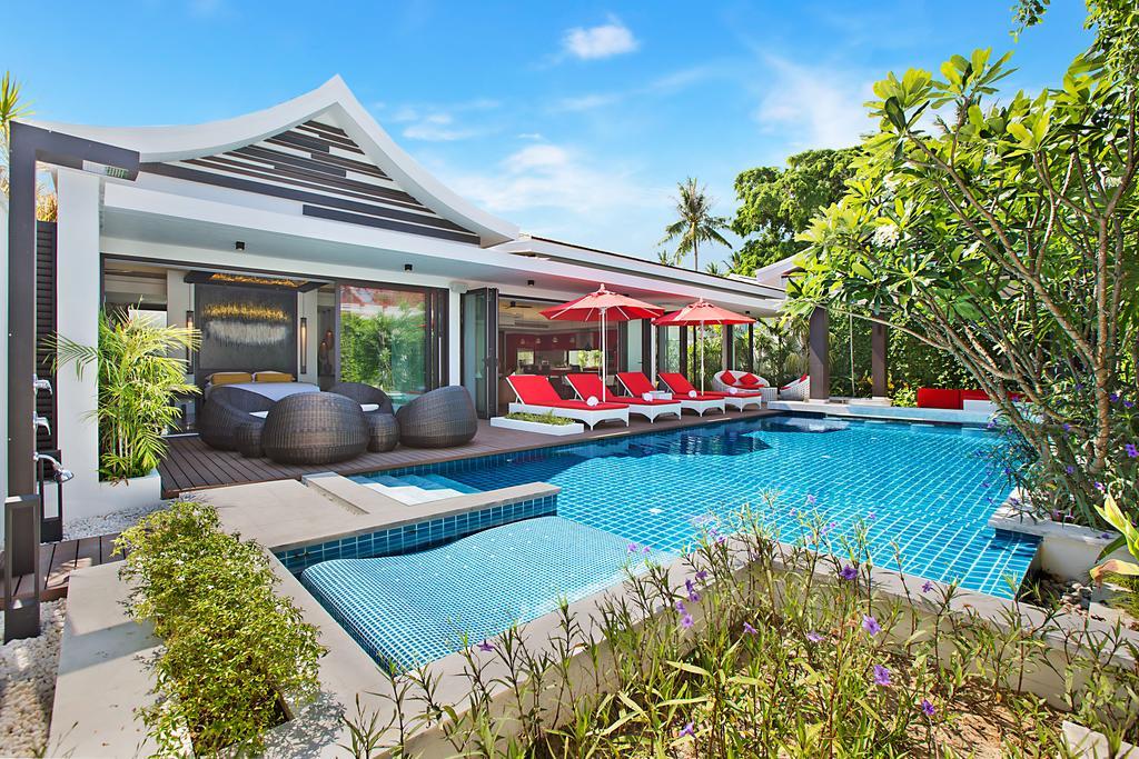Villa Julia Koh Samui Beach With Cook And Majordome شاطئ لاماي المظهر الخارجي الصورة